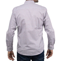 Camisa Cuadros Azul con Manga Larga 100% Algodón 2506100