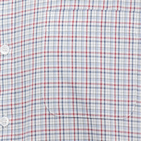 Camisa Cuadros Azul con Manga Larga 100% Algodón 2506100