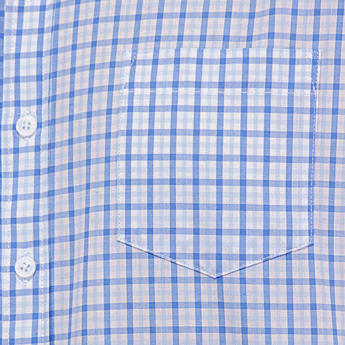 Camisa Cuadros Azul con Manga Larga 100% Algodón 2506101
