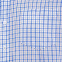 Camisa Cuadros Azul con Manga Larga 100% Algodón 2506101