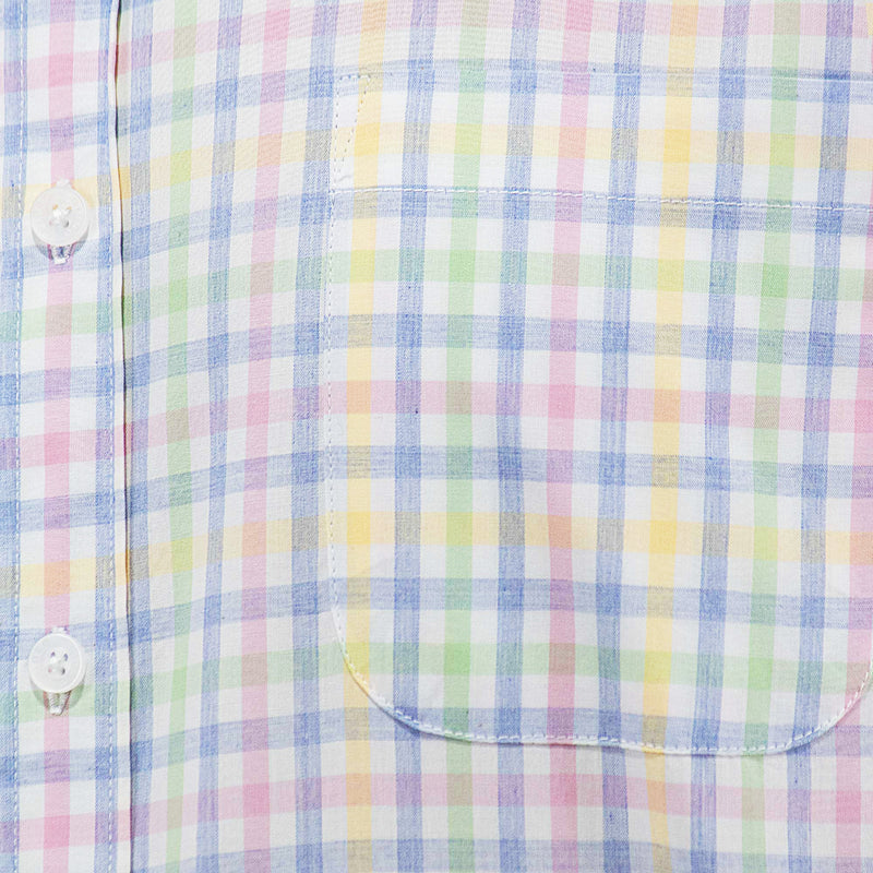 Camisa Cuadros Multicolor con Manga Larga 100% Algodón 2506103