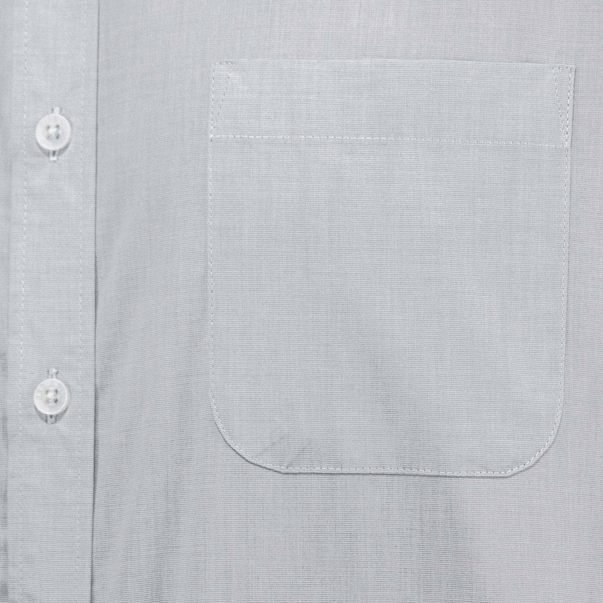 Camisa de Vestir Gris Manga Larga 100% Algodón 2506104
