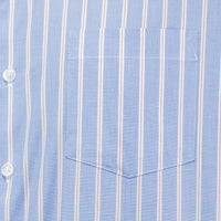Camisa Rayas Azul con Manga Larga 100% Algodón 2506108
