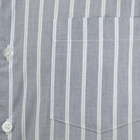 Camisa Rayas Gris con Manga Larga 100% Algodón 2506109