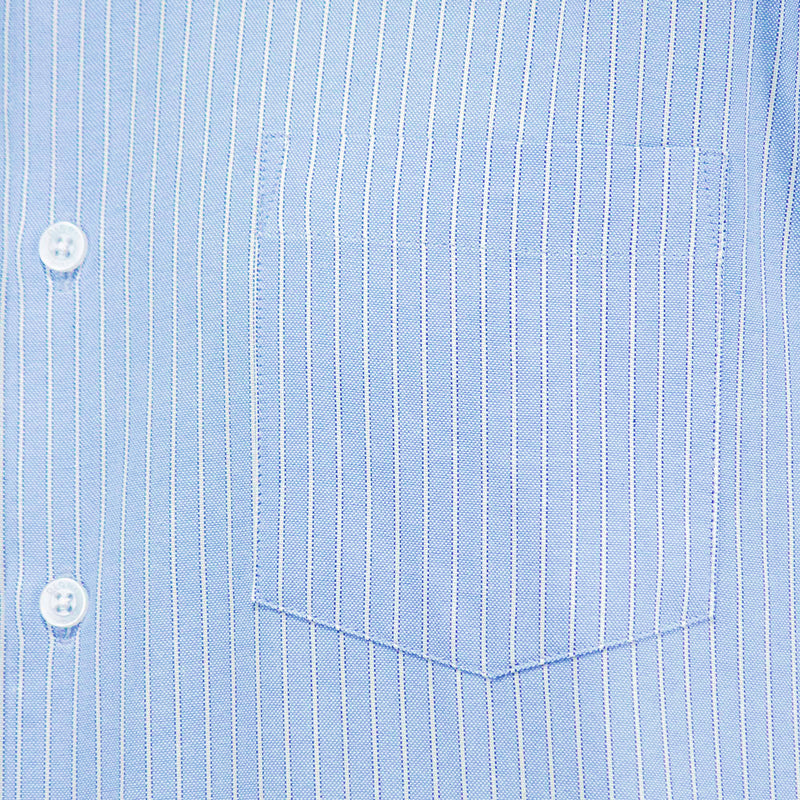 Camisa Rayas Azul con Manga Larga 100% Algodón 2506110