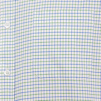 Camisa Cuadros Blanca con Manga Corta 100% Algodón 2506112