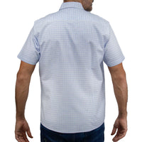 Camisa Cuadros Blanca con Manga Corta 100% Algodón 2506113