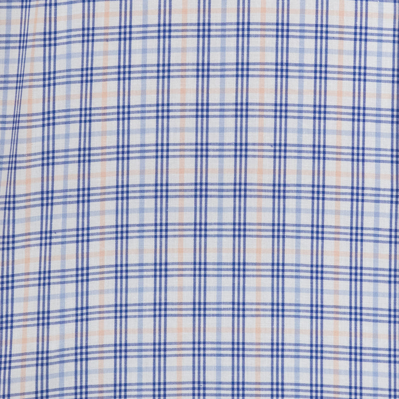 Camisa de Cuadros Azul con Manga Corta 100% Algodón 2506114