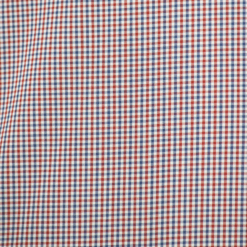 Camisa de Cuadros Roja con Manga Corta 100% Algodón 2506117