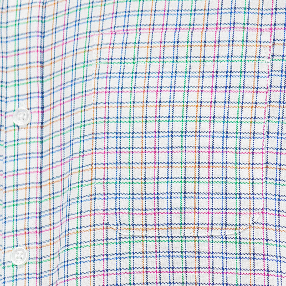 Camisa Cuadros Multicolor con Manga Corta 100% Algodón 2506118