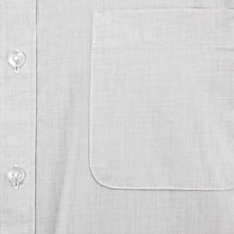 Camisa Lisa Gris con Manga Corta 100% Algodón 2506120