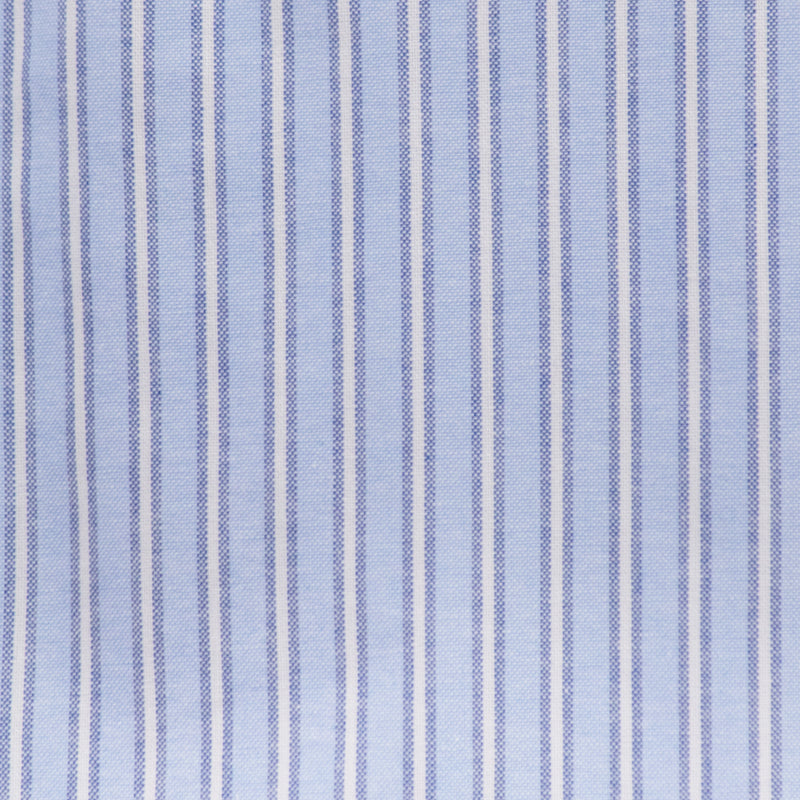 Camisa de Rayas Azul con Manga Larga Talla Extra 100% Algodón 2507046