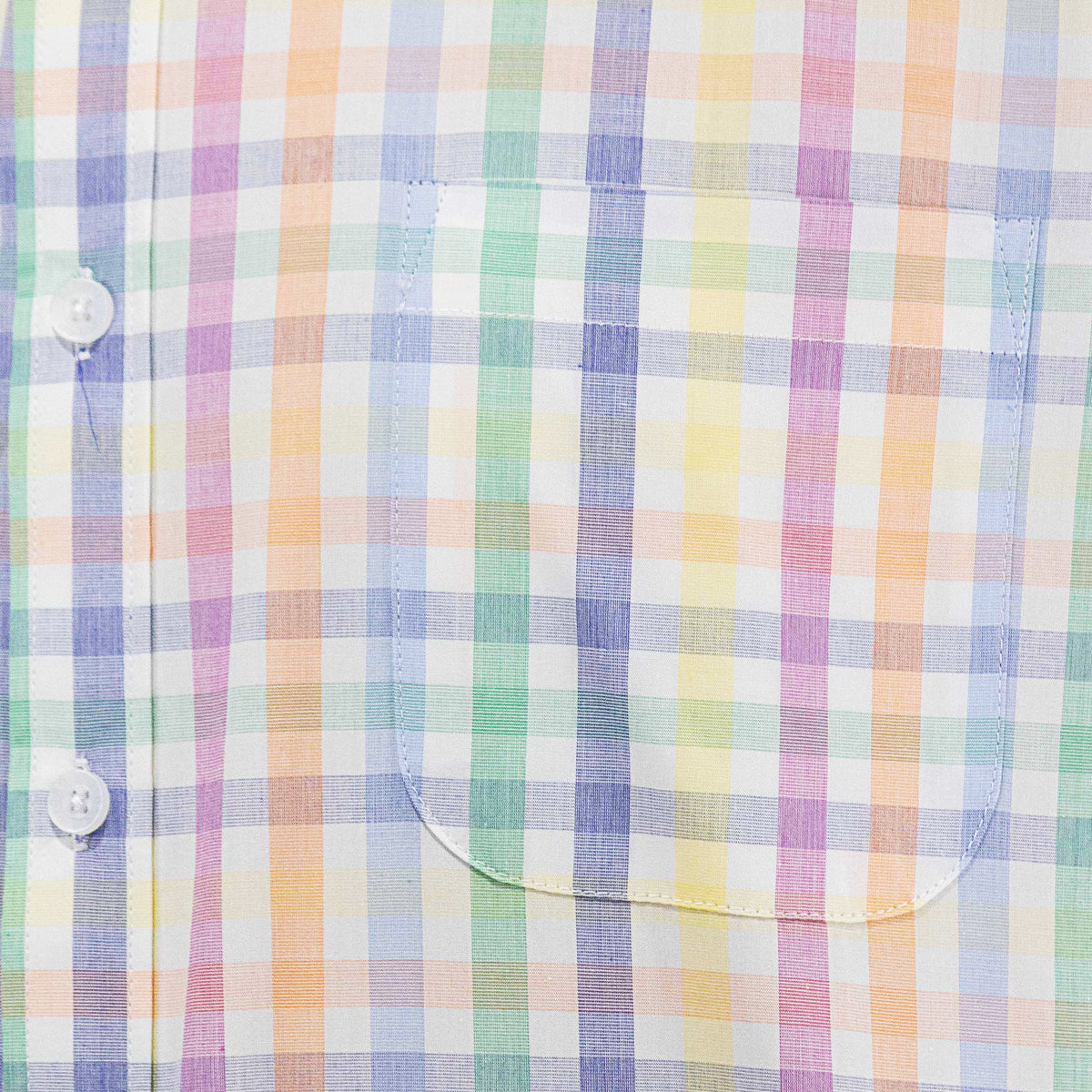 Camisa Cuadros Multicolor con Manga Larga 100% Algodón 2507127