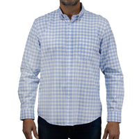 Camisa Cuadros Azul con Manga Larga 100% Algodón 2507128