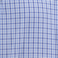 Camisa de Cuadros Azul con Manga Larga 100% Algodón 2507130