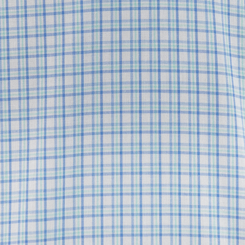 Camisa Cuadros Azul con Manga Larga 100% Algodón 2507131