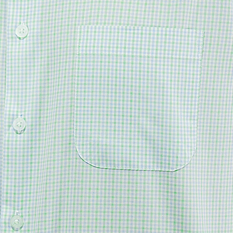 Camisa Cuadros Verde con Manga Larga 100% Algodón 2507132