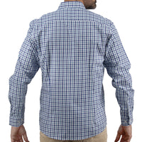 Camisa de Cuadros Azul con Manga Larga 100% Algodón 2507133