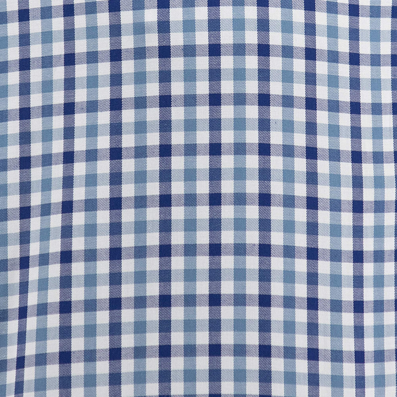 Camisa de Cuadros Azul con Manga Larga 100% Algodón 2507133
