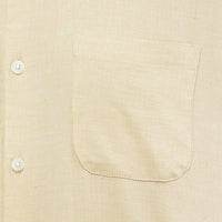 Camisa Beige Lisa con Manga Larga 100% Algodón 2507134