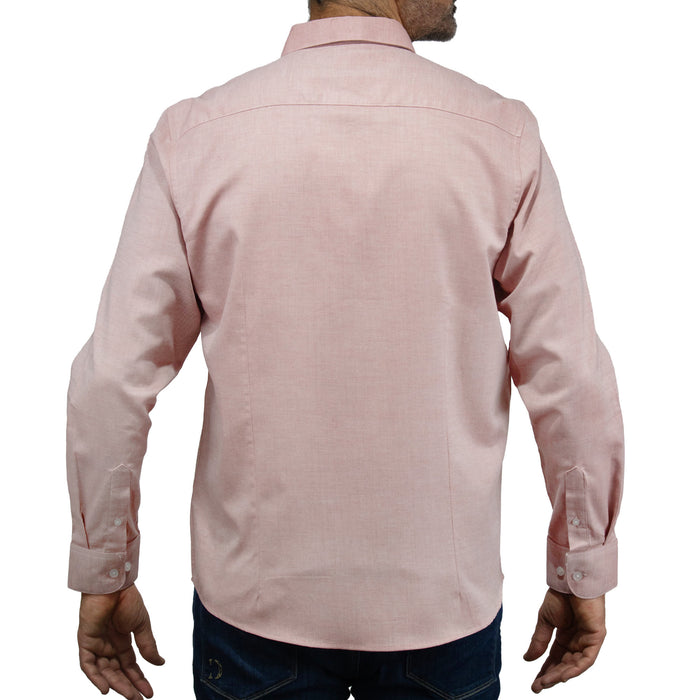 Camisa Roja Lisa con Manga Larga 100% Algodón 2507135