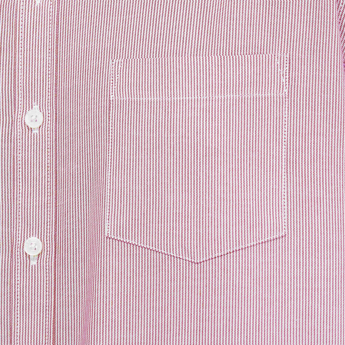 Camisa Rayas Vino con Manga Larga 100% Algodón 2507139