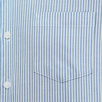 Camisa Rayas Azul con Manga Larga 100% Algodón 2507142