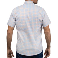 Camisa Cuadros Multicolor con Manga Corta 100% Algodón 2507145