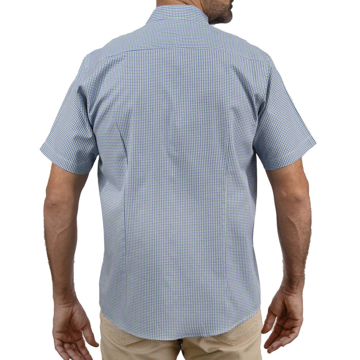 Camisa de Cuadros Verde con Manga Corta 100% Algodón 2507146