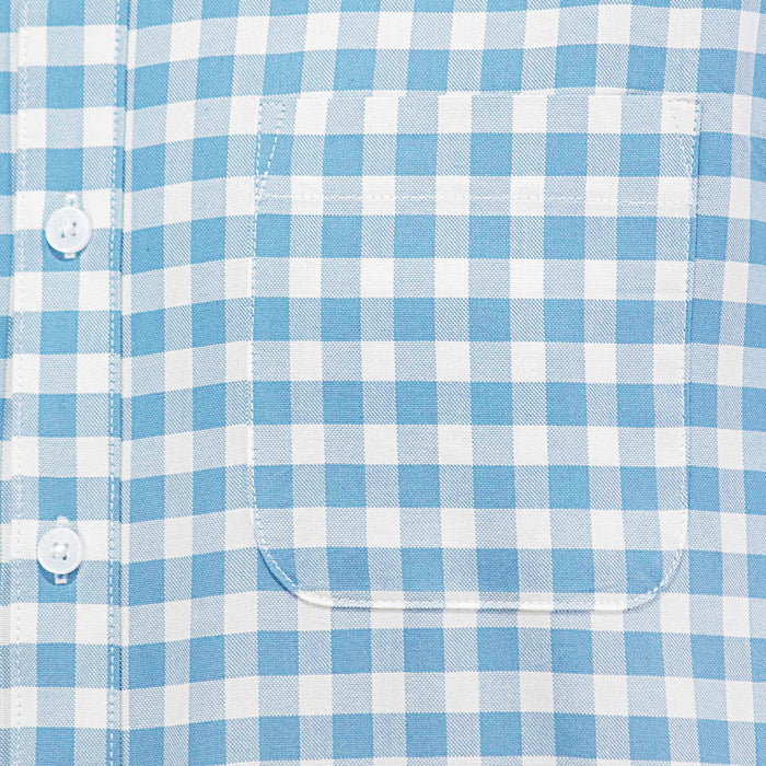 Camisa de Cuadros Azul con Manga Larga 100% Algodón 2508148