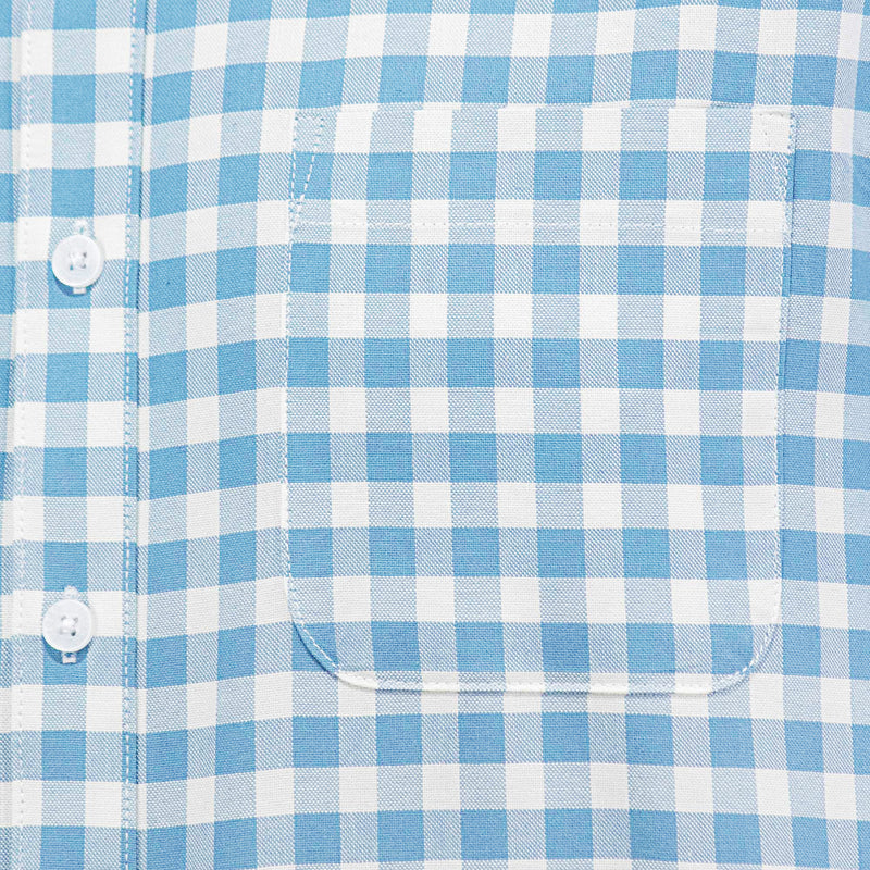 Camisa de Cuadros Azul con Manga Larga 100% Algodón 2508148