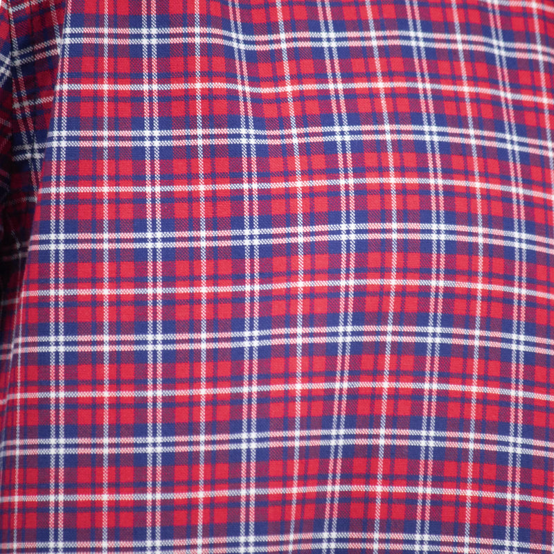 Camisa de Cuadros Roja con Manga Larga 100% Algodón 2508150