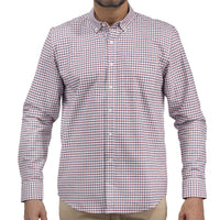 Camisa de Cuadros Roja con Manga Larga 100% Algodón 2508151