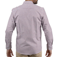 Camisa de Cuadros Roja con Manga Larga 100% Algodón 2508151