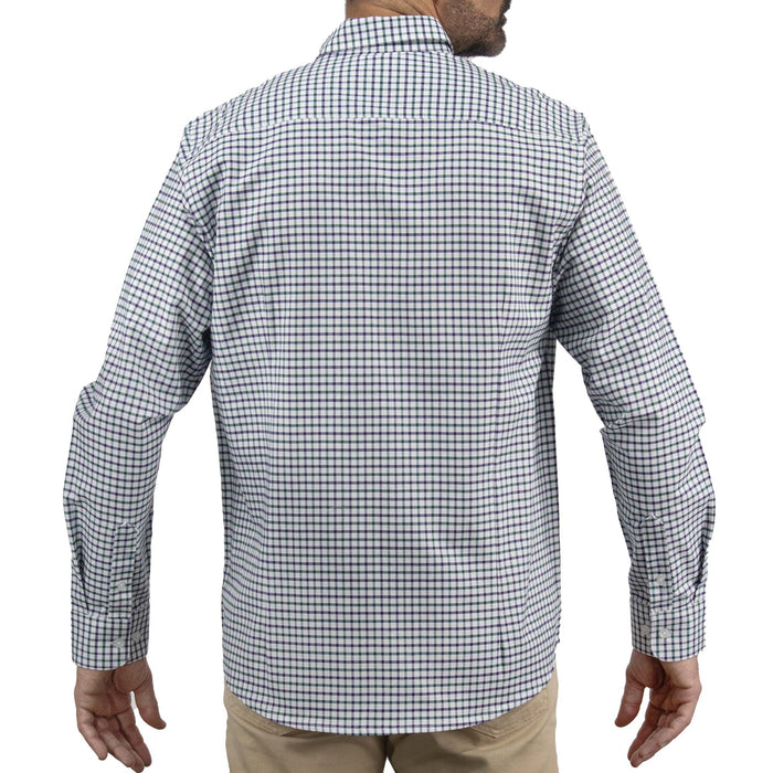Camisa de Cuadros Verde con Manga Larga 100% Algodón 2508152