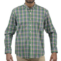 Camisa de Cuadros Verde Manga Larga 100% Algodón 2508153