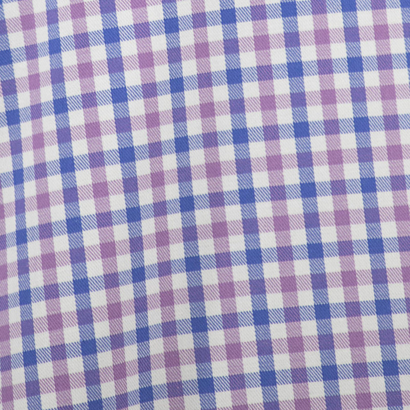 Camisa de Cuadros Morada con Manga Larga 100% Algodón 2508156