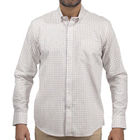 Camisa de Cuadros Amarilla con Manga Larga 100% Algodón 2508157