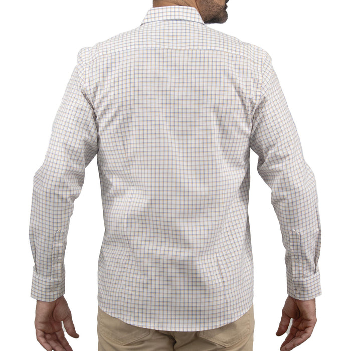Camisa de Cuadros Amarilla con Manga Larga 100% Algodón 2508157