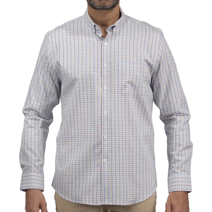 Camisa de Cuadros Multicolor con Manga Larga 100% Algodón 2508158