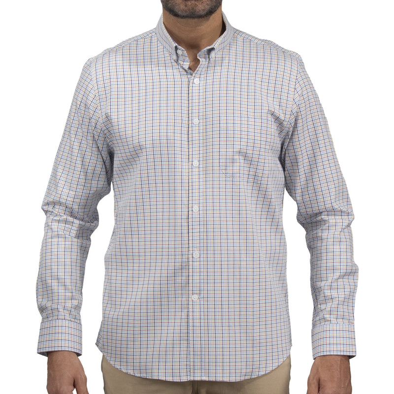 Camisa de Cuadros Multicolor con Manga Larga 100% Algodón 2508158