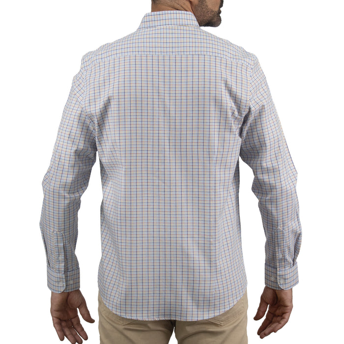Camisa de Cuadros Multicolor con Manga Larga 100% Algodón 2508158
