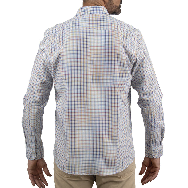 Camisa de Cuadros Multicolor con Manga Larga 100% Algodón 2508158