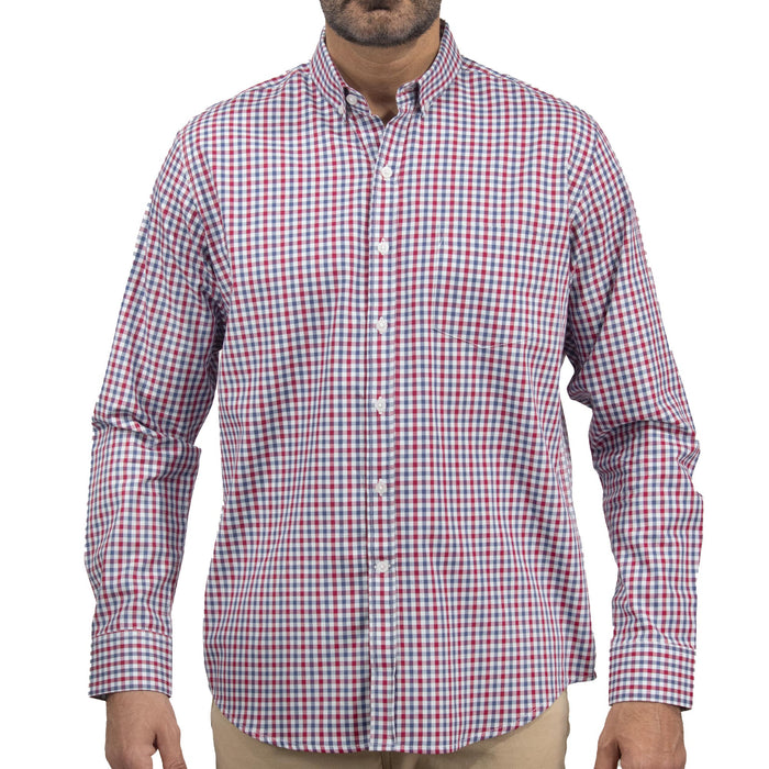 Camisa de Cuadros Roja con Manga Larga 100% Algodón 2508159