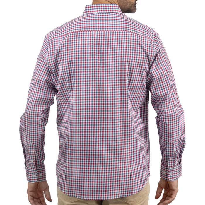 Camisa de Cuadros Roja con Manga Larga 100% Algodón 2508159