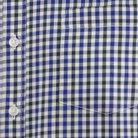 Camisa de Cuadros Azul con Manga Larga 100% Algodón 2508160