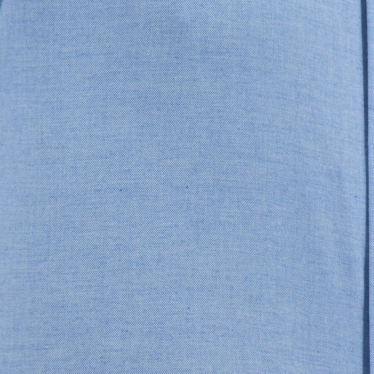 Camisa Azul Lisa con Manga Larga 100% Algodón 2508161