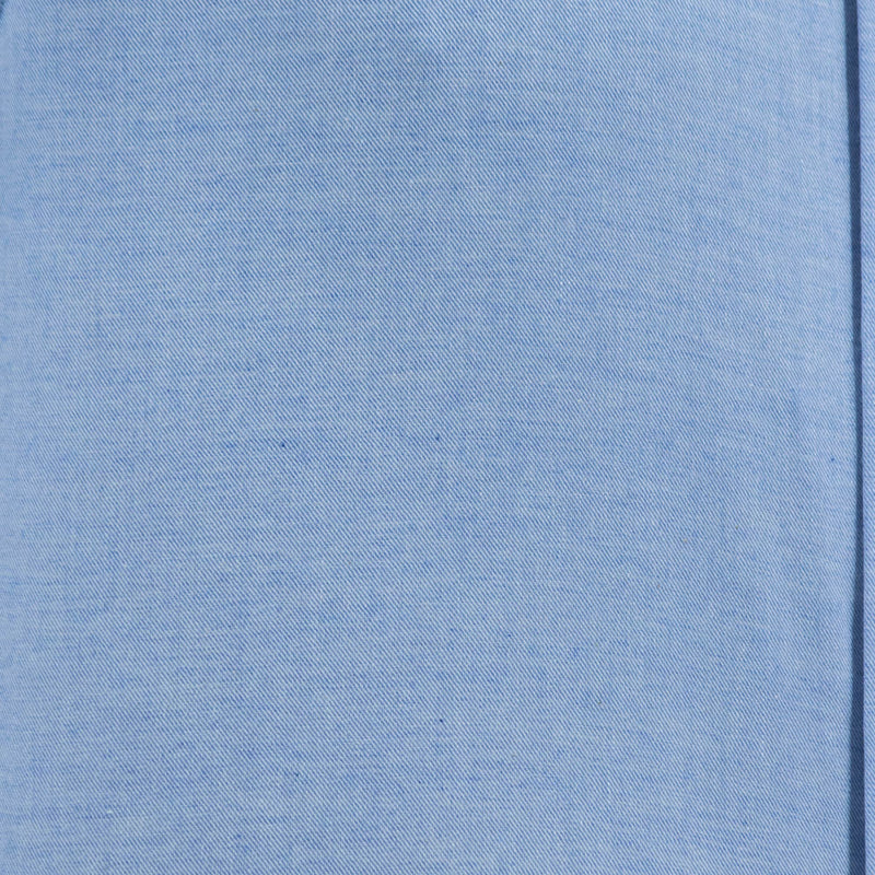 Camisa Azul Lisa con Manga Larga 100% Algodón 2508161