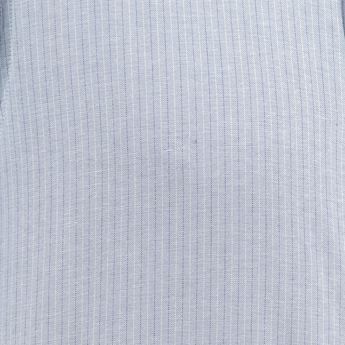 Camisa de Rayas Azul con Manga Larga 100% Algodón 2508163