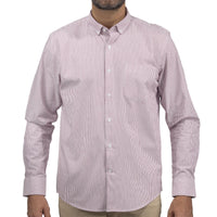 Camisa de Rayas Guida con Manga Larga 100% Algodón 2508164